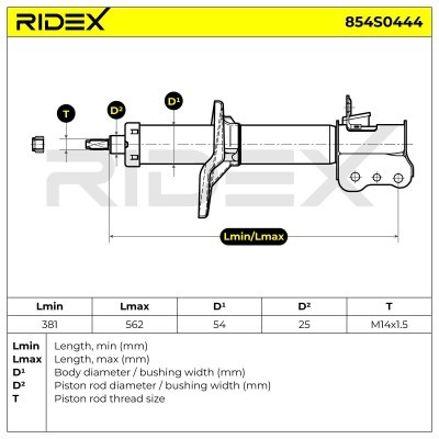 Amortyzator RIDEX 854S0444 854S0444 - foto 8