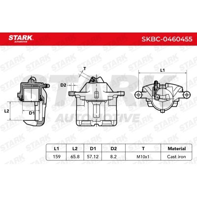 Zacisk Hamulcowy Stark SKBC-0460455 SKBC-0460455 - foto 6