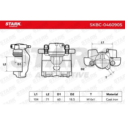 Zacisk Hamulcowy Stark SKBC-0460905 SKBC-0460905 - foto 6