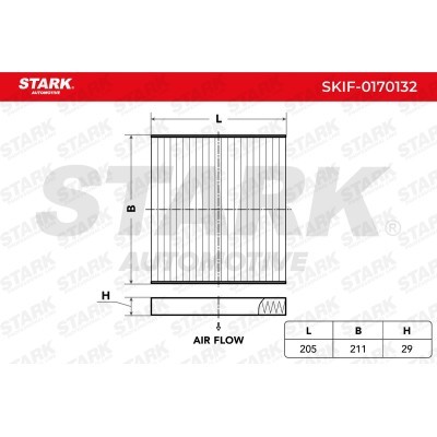 Filtr Kabinowy Stark SKIF-0170132 SKIF-0170132 - foto 3
