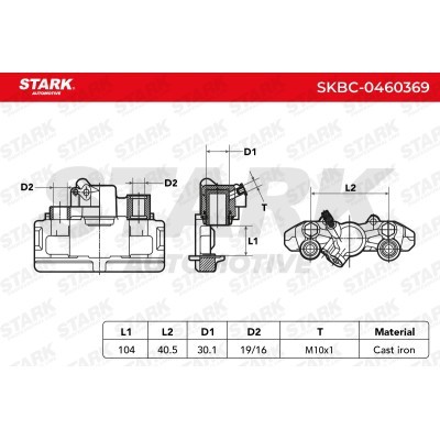 Zacisk Hamulcowy Stark SKBC-0460369 SKBC-0460369 - foto 3