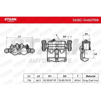 Zacisk Hamulcowy Stark SKBC-0460768 SKBC-0460768 - foto 5