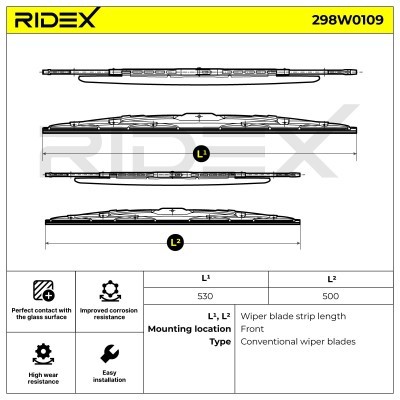Pióro Wycieraczki RIDEX 298W0109 298W0109 - foto 6