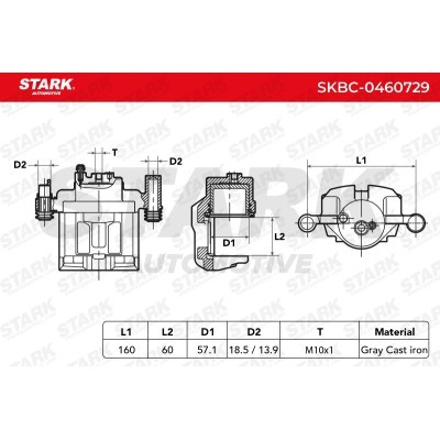 Zacisk Hamulcowy Stark SKBC-0460729 SKBC-0460729 - foto 4