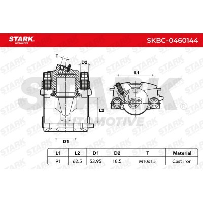 Zacisk Hamulcowy Stark SKBC-0460144 SKBC-0460144 - foto 4