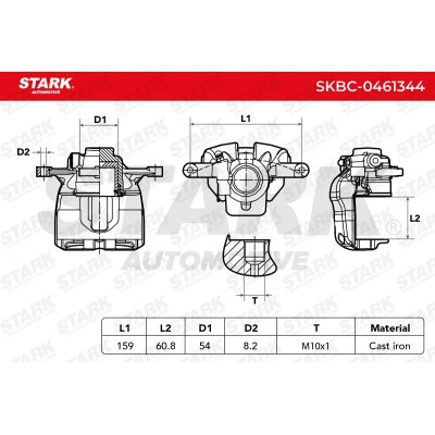 Zacisk Hamulcowy Stark SKBC-0461344 SKBC-0461344 - foto 6