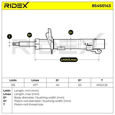 Amortyzator RIDEX 854S0143 854S0143 - foto 10