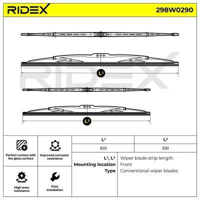 Pióro Wycieraczki RIDEX 298W0290 298W0290 - foto 5