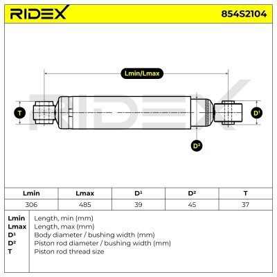 Amortyzator RIDEX 854S2104 854S2104 - foto 8