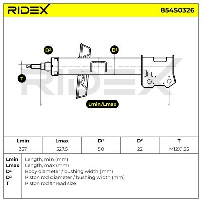 Amortyzator RIDEX 854S0326 854S0326 - foto 9