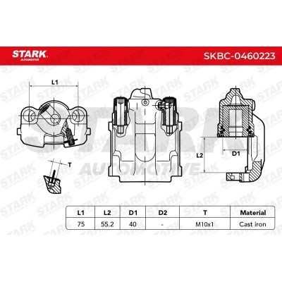 Zacisk Hamulcowy Stark SKBC-0460223 SKBC-0460223 - foto 6