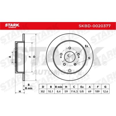 Tarcza hamulcowa Stark SKBD-0020377 SKBD-0020377 - foto 5