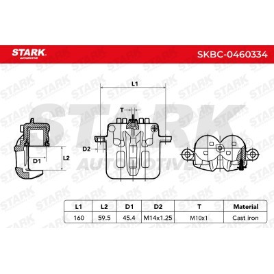Zacisk Hamulcowy Stark SKBC-0460334 SKBC-0460334 - foto 3