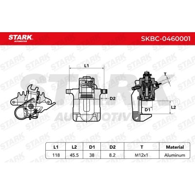 Zacisk Hamulcowy Stark SKBC-0460001 SKBC-0460001 - foto 7