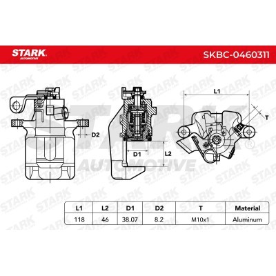 Zacisk Hamulcowy Stark SKBC-0460311 SKBC-0460311 - foto 6