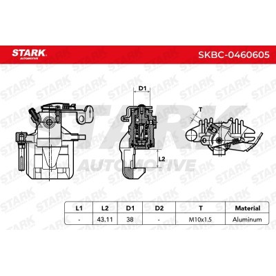 Zacisk Hamulcowy Stark SKBC-0460605 SKBC-0460605 - foto 6