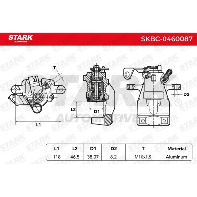 Zacisk Hamulcowy Stark SKBC-0460087 SKBC-0460087 - foto 4