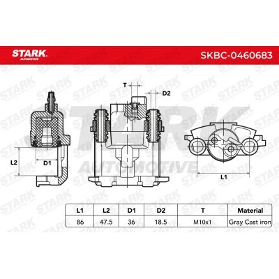 Zacisk Hamulcowy Stark SKBC-0460683 SKBC-0460683 - foto 5