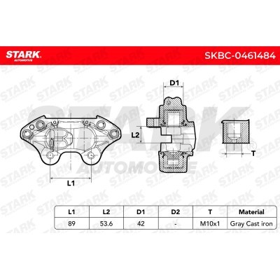 Zacisk Hamulcowy Stark SKBC-0461484 SKBC-0461484 - foto 3