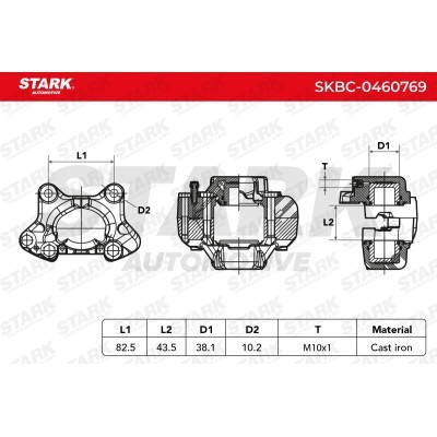 Zacisk Hamulcowy Stark SKBC-0460769 SKBC-0460769 - foto 6
