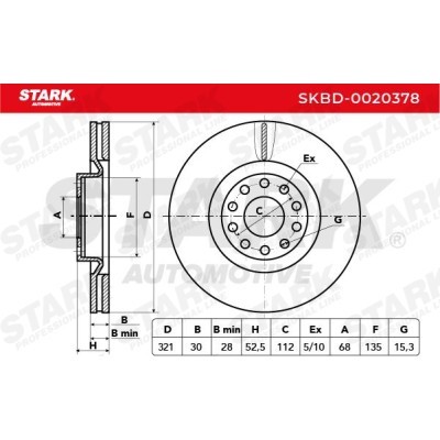 Tarcza hamulcowa Stark SKBD-0020378 SKBD-0020378 - foto 3