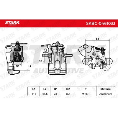 Zacisk Hamulcowy Stark SKBC-0461033 SKBC-0461033 - foto 5