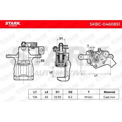 Zacisk Hamulcowy Stark SKBC-0460851 SKBC-0460851 - foto 6