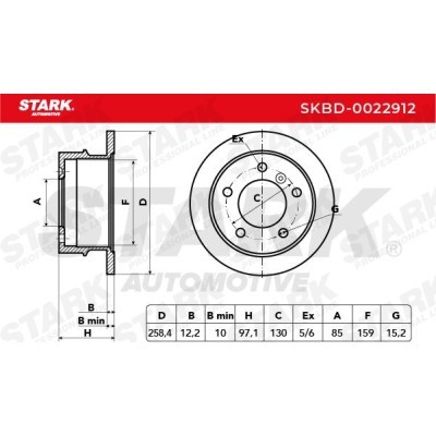 Tarcza hamulcowa Stark SKBD-0022912 SKBD-0022912 - foto 4