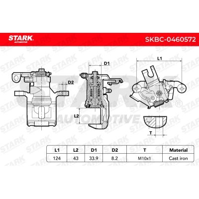 Zacisk Hamulcowy Stark SKBC-0460572 SKBC-0460572 - foto 5