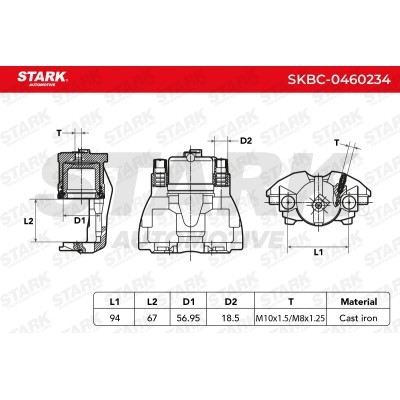 Zacisk Hamulcowy Stark SKBC-0460234 SKBC-0460234 - foto 4