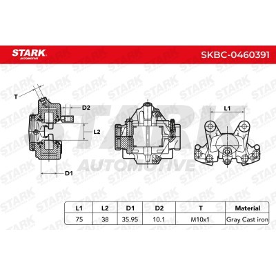 Zacisk Hamulcowy Stark SKBC-0460391 SKBC-0460391 - foto 4