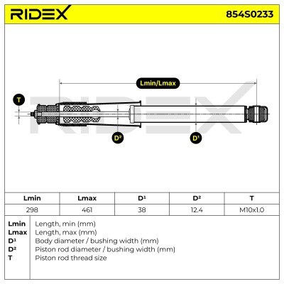 Amortyzator RIDEX 854S0233 854S0233 - foto 7
