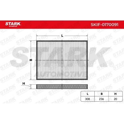 Filtr Kabinowy Stark SKIF-0170091 SKIF-0170091 - foto 5