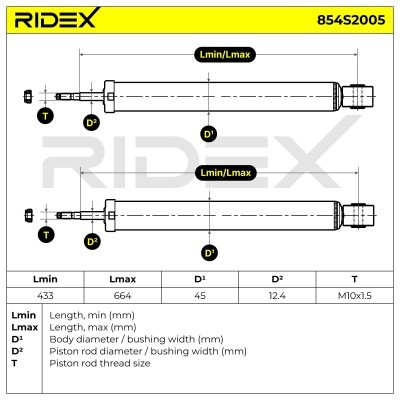 Amortyzator RIDEX 854S2005 854S2005 - foto 4