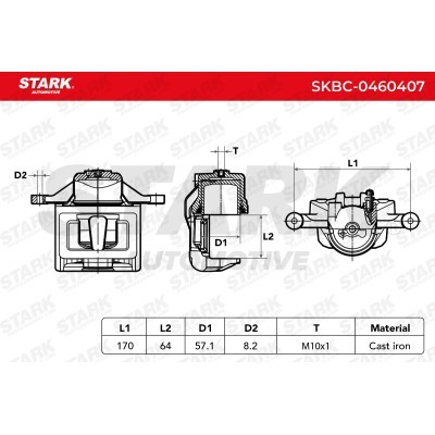 Zacisk Hamulcowy Stark SKBC-0460407 SKBC-0460407 - foto 4