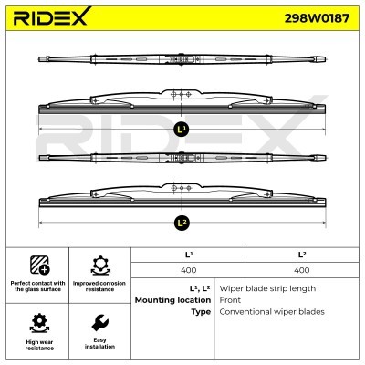 Pióro Wycieraczki RIDEX 298W0187 298W0187 - foto 5