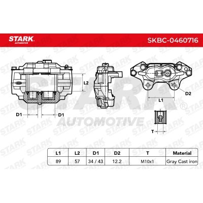 Zacisk Hamulcowy Stark SKBC-0460716 SKBC-0460716 - foto 6