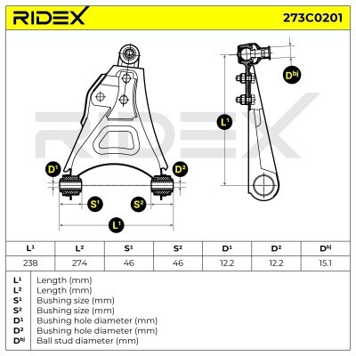 Wahacz RIDEX 273C0201 273C0201 - foto 4
