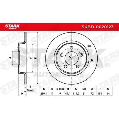 Tarcza hamulcowa Stark SKBD-0020123 SKBD-0020123 - foto 4