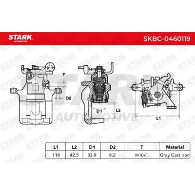 Zacisk Hamulcowy Stark SKBC-0460119 SKBC-0460119 - foto 3