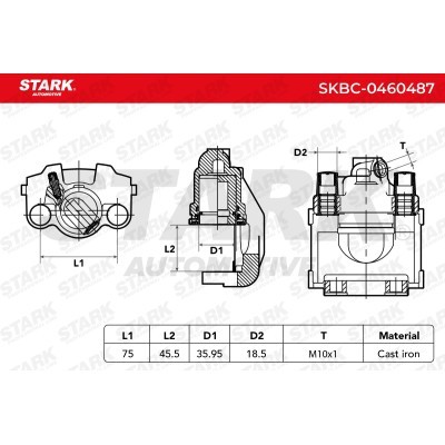 Zacisk Hamulcowy Stark SKBC-0460487 SKBC-0460487 - foto 6