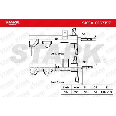 Amortyzator Stark SKSA-0133157 SKSA-0133157 - foto 4