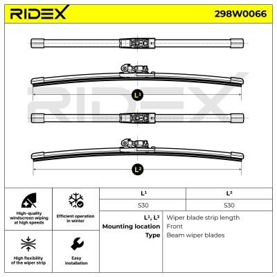 Pióro Wycieraczki RIDEX 298W0066 298W0066 - foto 9