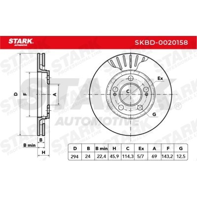 Tarcza hamulcowa Stark SKBD-0020158 SKBD-0020158 - foto 5