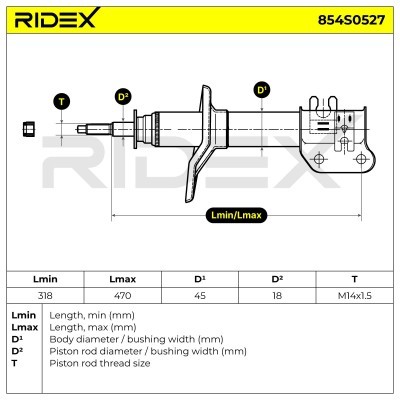 Amortyzator RIDEX 854S0527 854S0527 - foto 6