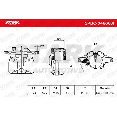 Zacisk Hamulcowy Stark SKBC-0460681 SKBC-0460681 - foto 6