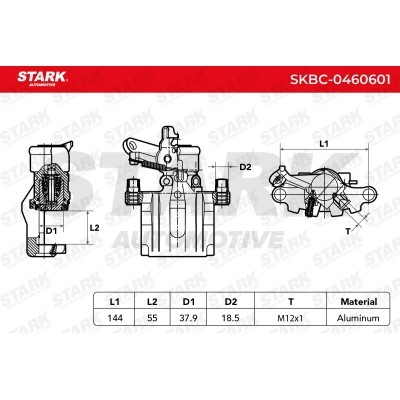 Zacisk Hamulcowy Stark SKBC-0460601 SKBC-0460601 - foto 4