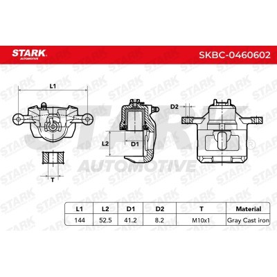 Zacisk Hamulcowy Stark SKBC-0460602 SKBC-0460602 - foto 3