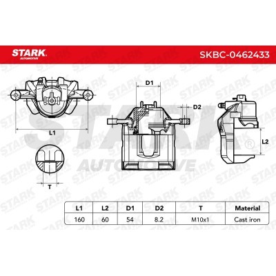 Zacisk Hamulcowy Stark SKBC-0462433 SKBC-0462433 - foto 3