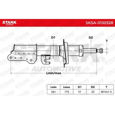 Amortyzator Stark SKSA-0130328 SKSA-0130328 - foto 3